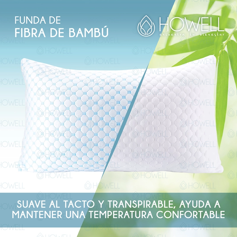 ALMOHADA CERVICAL CLOUDFEEL VISCO HOWELL ORTOPEDICA BAMBU X2 - 6