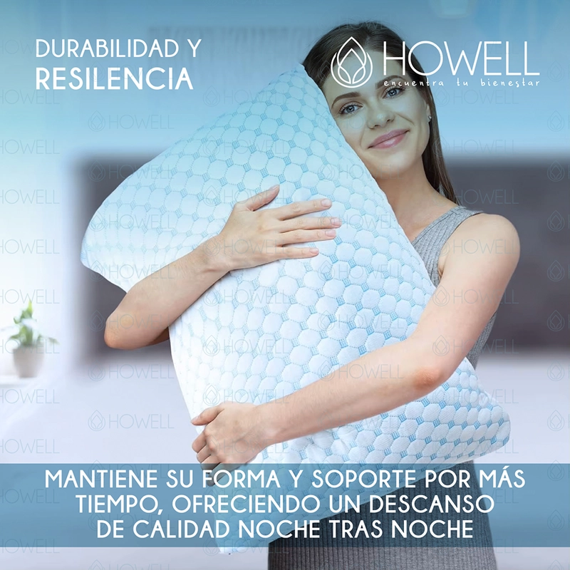 ALMOHADA CERVICAL CLOUDFEEL VISCO HOWELL ORTOPEDICA BAMBU X2 - 9