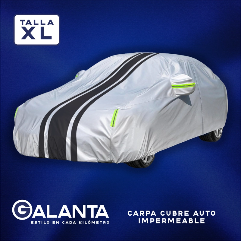 CARPA CUBRE AUTO XL GALANTA IMPERMEABLE PROTECCION INTERIOR - 9