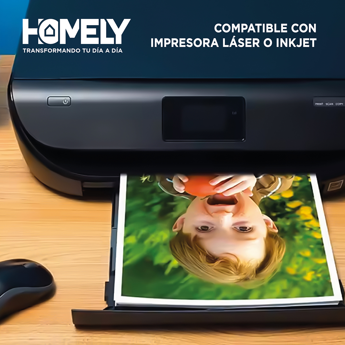 PAPEL FOTOGRAFICO DOBLE FAZ BRILLANTE A4 220GR HOMELY 50HJS - 6