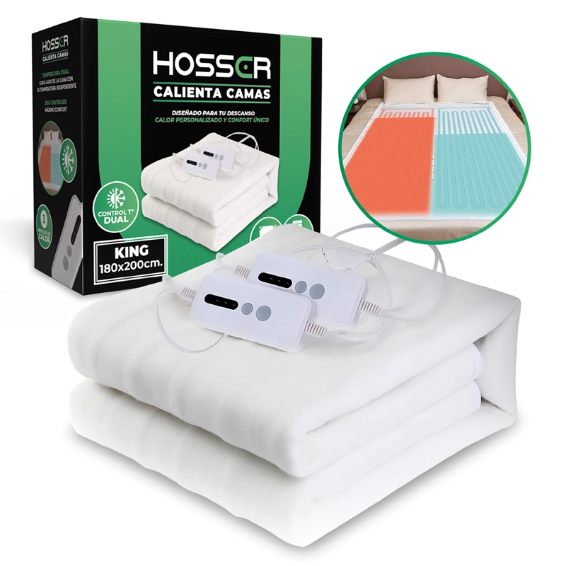HOSSER CALIENTA CAMAS KING DUAL HOSSER 180X200CM ELECTRICO