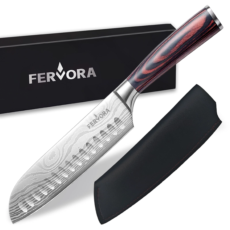 CUCHILLO SANTOKU 18 CM FERVORA PROFESIONAL ACERO 3CR13 JAPON - 1