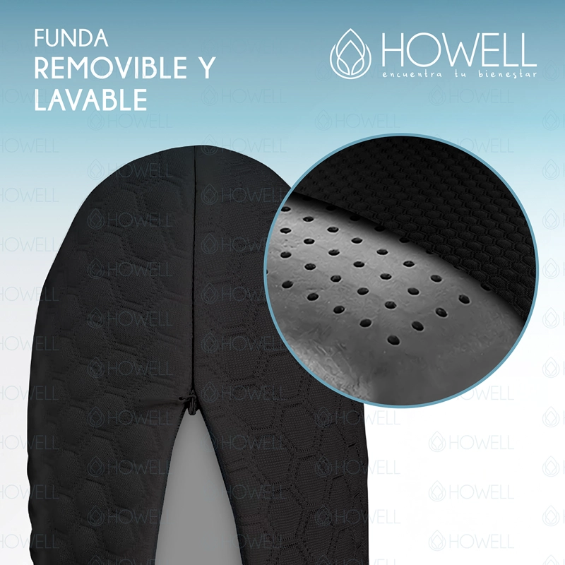 ALMOHADA CERVICAL MEMORY FOAM HOWELL VISCO CARBON AIRCELL - 7