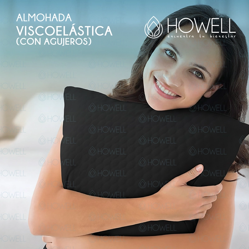 ALMOHADA CERVICAL MEMORY FOAM HOWELL VISCO CARBON AIRCELL - 8