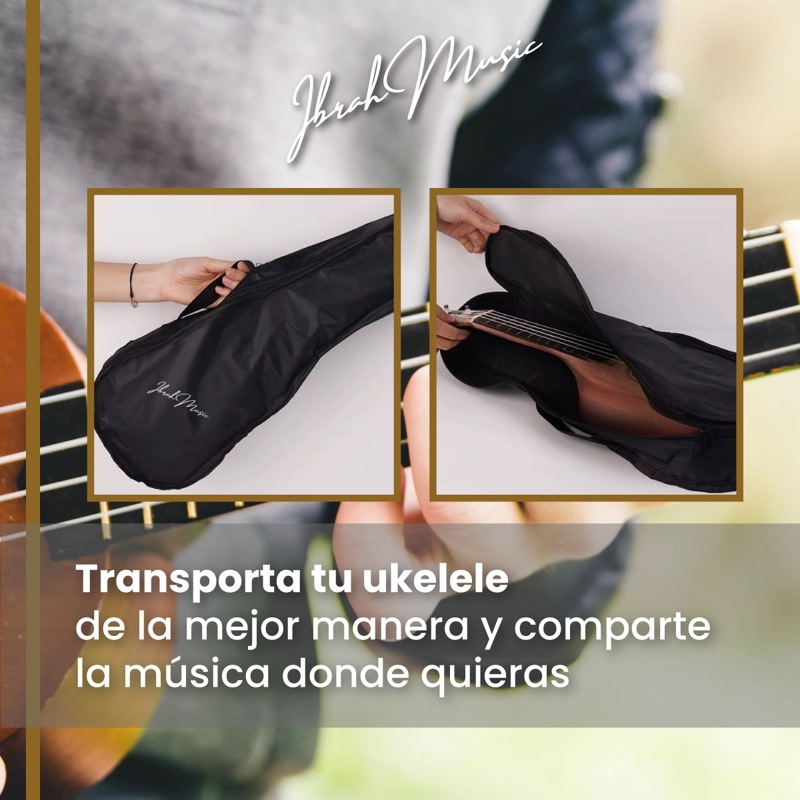 UKELELE CAOBA SOPRANO CONCIERTO IBRAH MUSIC + ACCESORIOS - 5