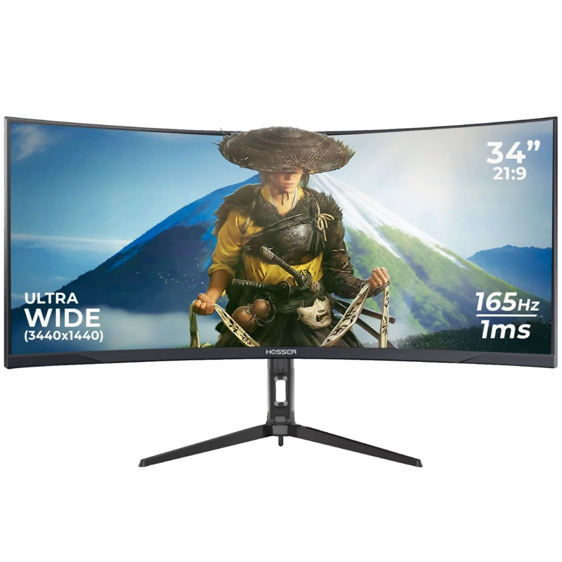 MONITOR PC GAMER CURVO 34' ULTRAWIDE HOSSER 165HZ GAMING 1MS - 1