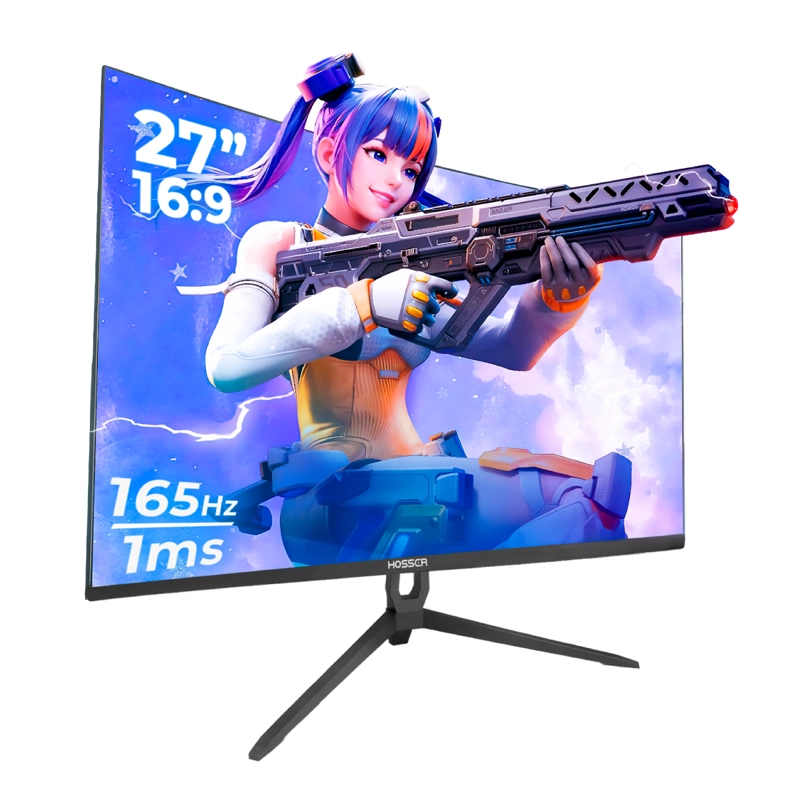 MONITOR GAMER CURVO 27' HOSSER FHD 165HZ GAMING FREESYNC 1MS - 1