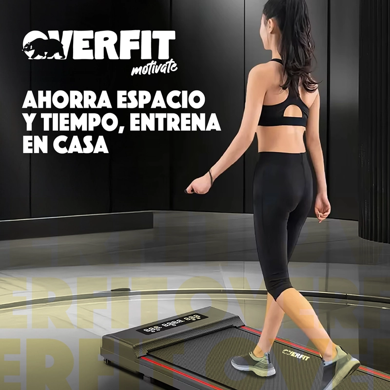 TROTADORA 1.5 HP OVERFIT CAMINADORA ELECTRICA PLEGABLE 8KM/H - 8