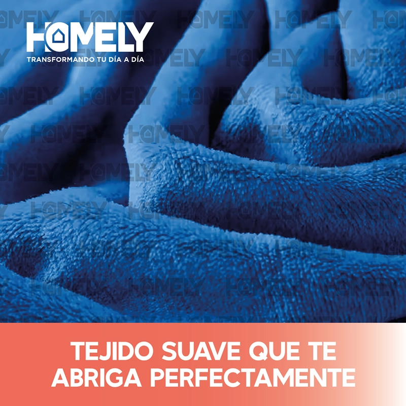 FRAZADA POLAR TERMICA QUEEN HOMELY MANTA 220X220CM 300GSM - 3
