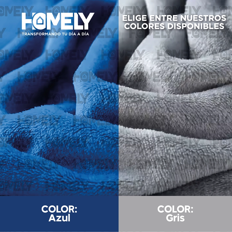 FRAZADA POLAR TERMICA QUEEN HOMELY MANTA 220X220CM 300GSM - 5