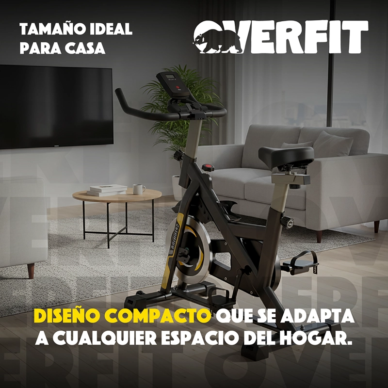 BICICLETA SPINNING MAGNETICA PRO OVERFIT ESTATICA GYM 6KG - 9