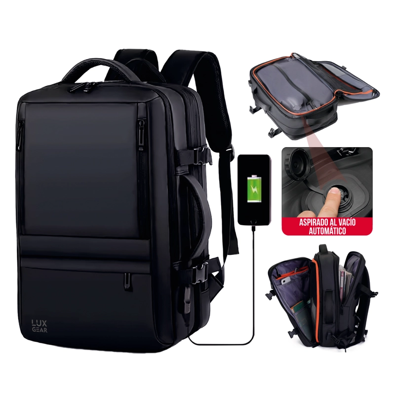 MOCHILA DE VIAJE CON BOMBA AL VACIO 900D LUXGEAR 22 LITROS - 1