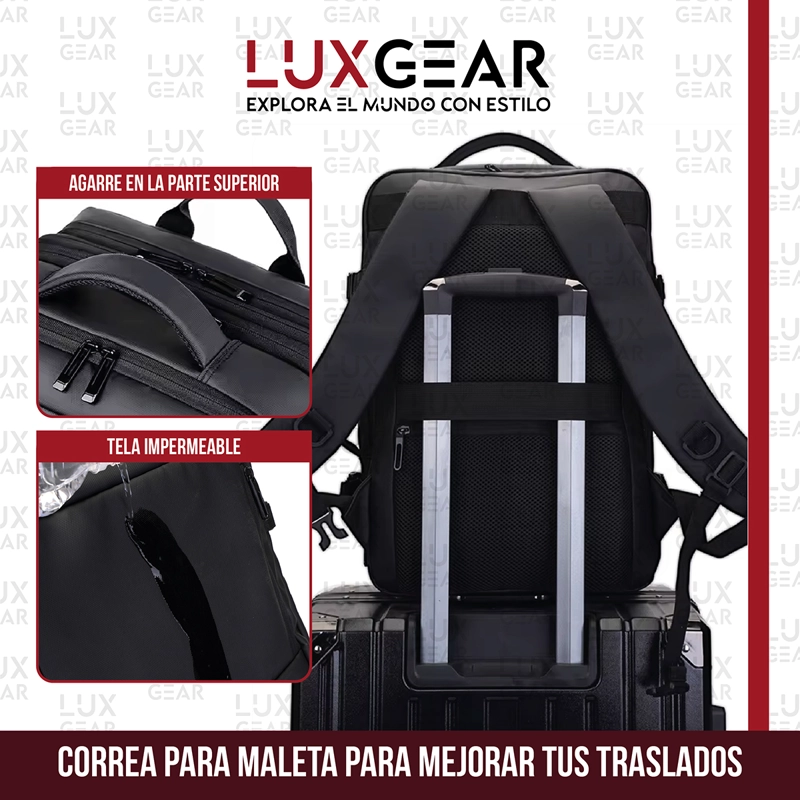 MOCHILA DE VIAJE CON BOMBA AL VACIO 900D LUXGEAR 22 LITROS - 9
