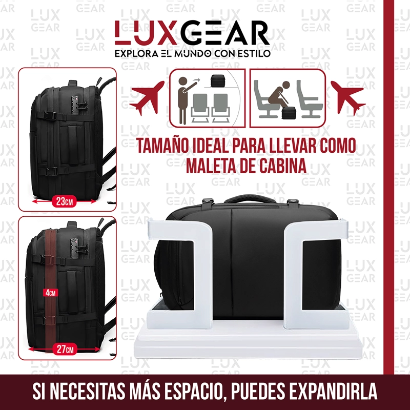 MOCHILA DE VIAJE CON BOMBA AL VACIO LUXGEAR 900D 42 LITROS - 4
