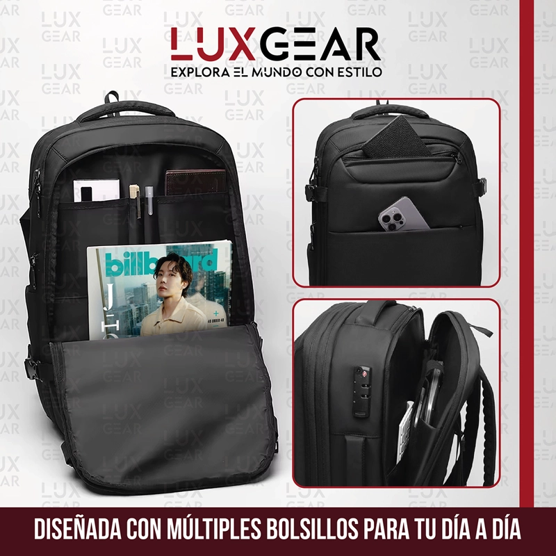 MOCHILA DE VIAJE CON BOMBA AL VACIO LUXGEAR 900D 42 LITROS - 5