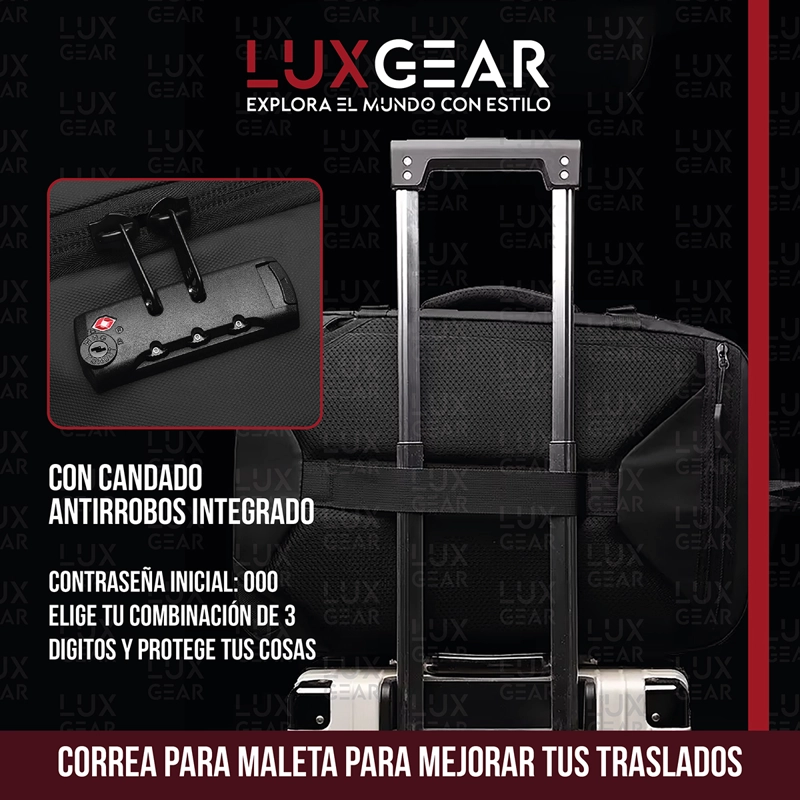MOCHILA DE VIAJE CON BOMBA AL VACIO LUXGEAR 900D 42 LITROS - 7