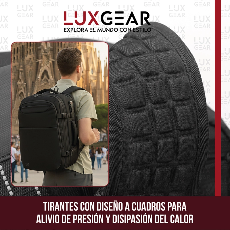 MOCHILA DE VIAJE CON BOMBA AL VACIO LUXGEAR 900D 42 LITROS - 8