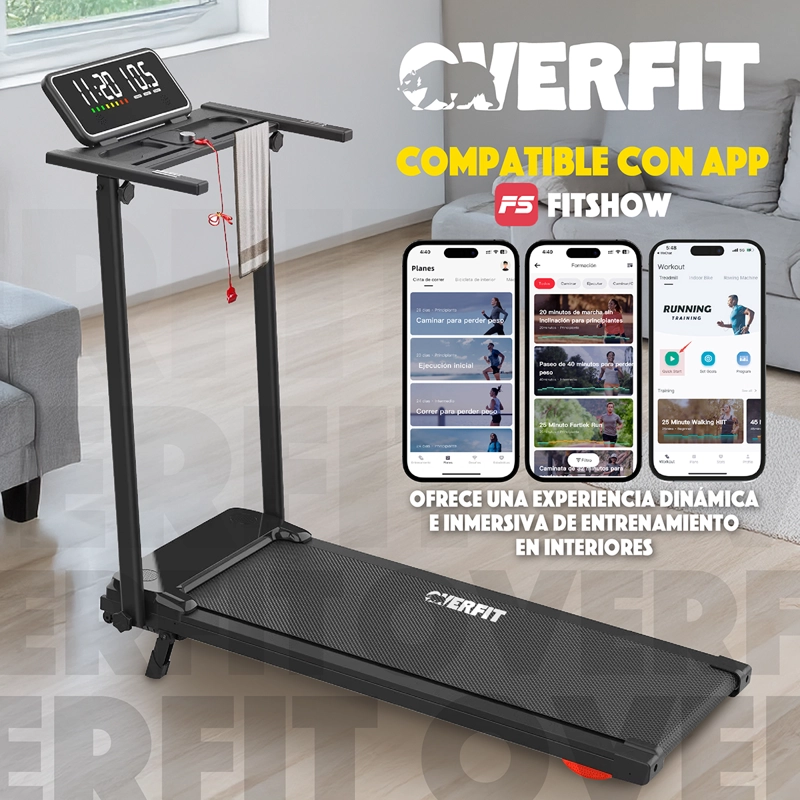 TROTADORA 2 HP OVERFIT CAMINADORA ELECTRICA PLEGABLE 12 KM/H - 7