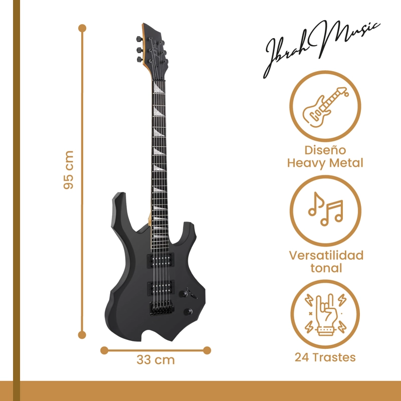 GUITARRA ELECTRICA BG 39' IBRAH MUSIC + AMPLIFICADOR 20 W - 2
