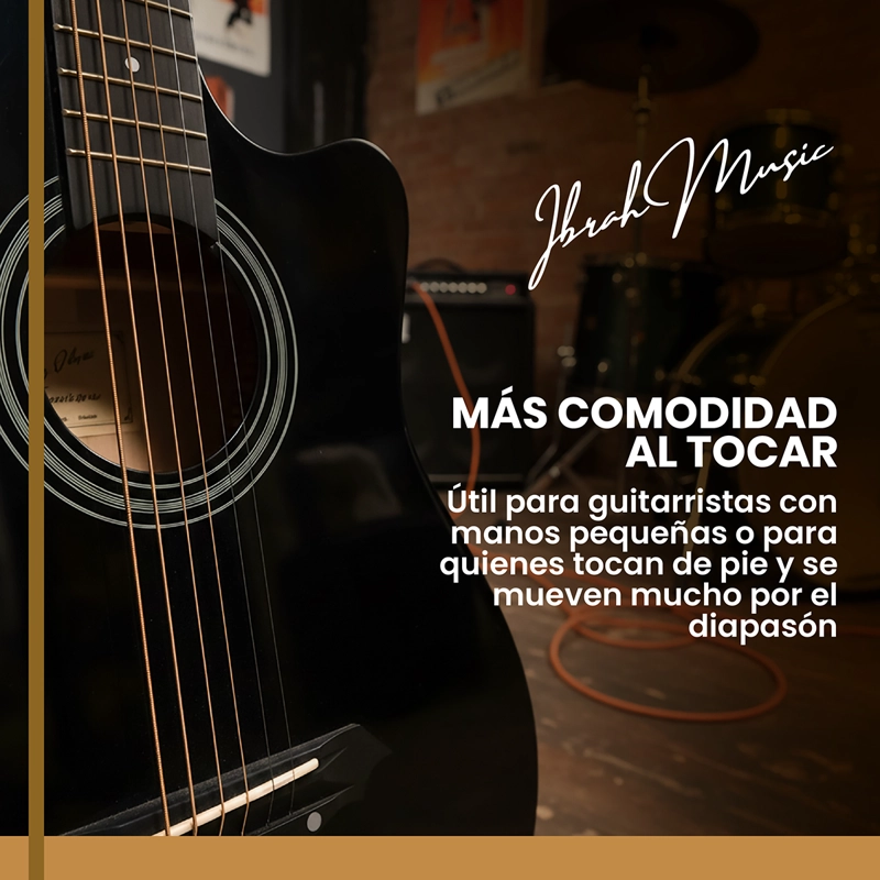 GUITARRA ACUSTICA CUTAWAY IBRAH MUSIC 38 PLGDS + ACCESORIOS - 6