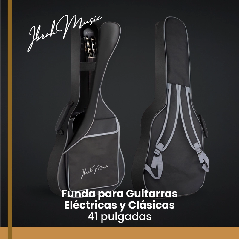 FUNDA PARA GUITARRA 41 PULGADAS IBRAH BOLSO DE TRANSPORTE - 9