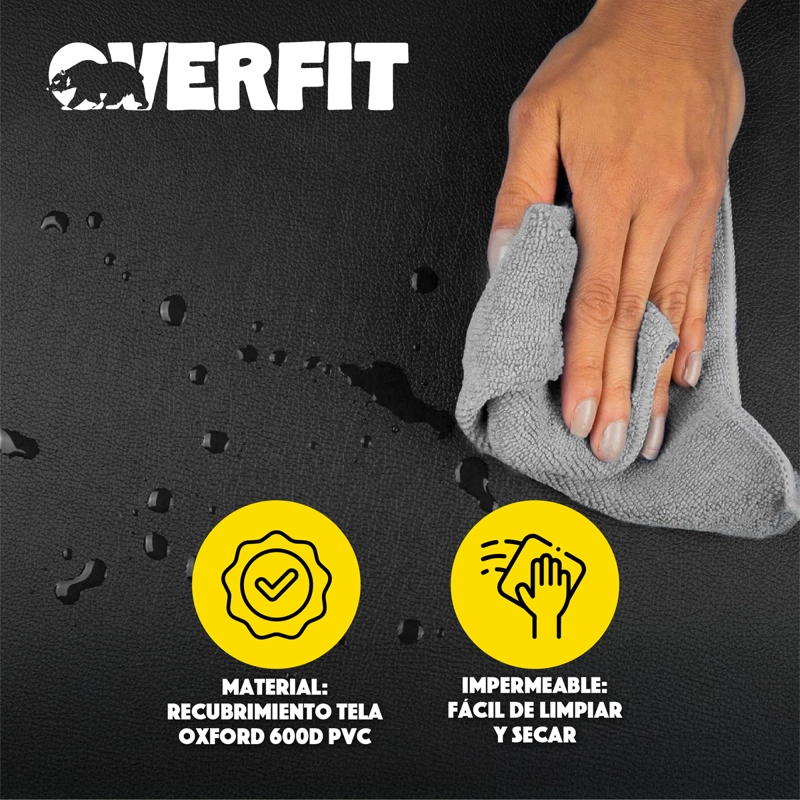 COLCHONETA DEPORTIVA LISA OVERFIT 50MM EJERCICIOS ABDOMINAL - 4