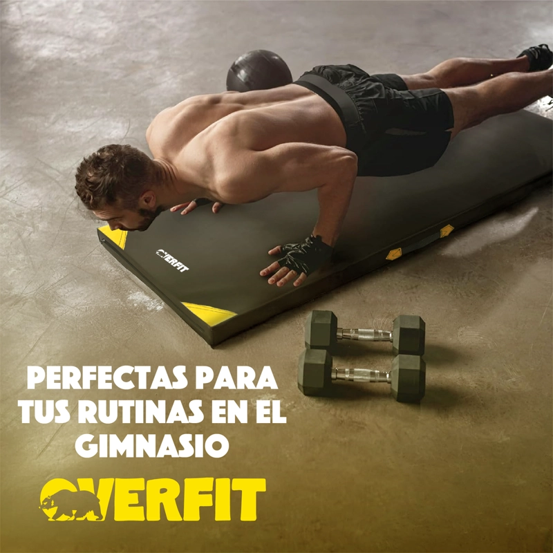 COLCHONETA DEPORTIVA LISA OVERFIT 50MM EJERCICIOS ABDOMINAL - 8