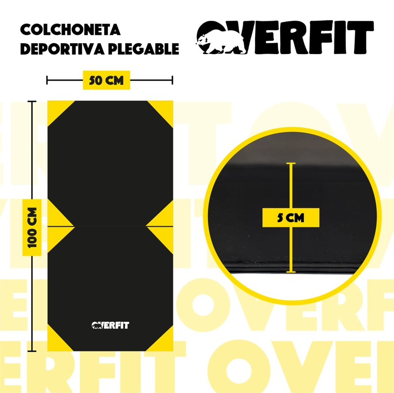 COLCHONETA DEPORTIVA OVERFIT 50 MM EJERCICIOS ABDOMINALES - 2