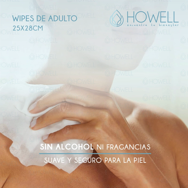 TOALLITAS HUMEDAS ADULTO HOWELL CUIDADO PERSONAL HIGIENE INTIMA RESISTENTES - 8