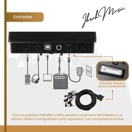 BATERIA ELECTRICA PROFESIONAL MIDI IBRAH MUSIC 14 PIEZAS NEGRO - 4