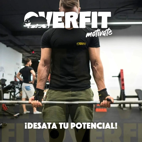 LIFTING STRAPS MUÑEQUERAS OVERFIT GYM CORREAS PARA LEVANTAMIENTOS DE PESAS Y BARRAS NEGRO - 5