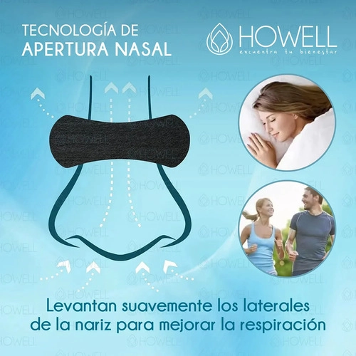 TIRAS NASALES HOWELL DILATADOR NASAL 30 UNIDADES NEGRO - 4