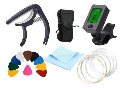 ACCESORIOS PARA GUITARRA ACUSTICA IBRAH MUSIC CUERDAS KIT - 1