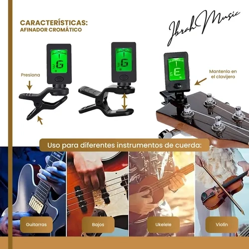 ACCESORIOS PARA GUITARRA ACUSTICA IBRAH MUSIC CUERDAS KIT - 4