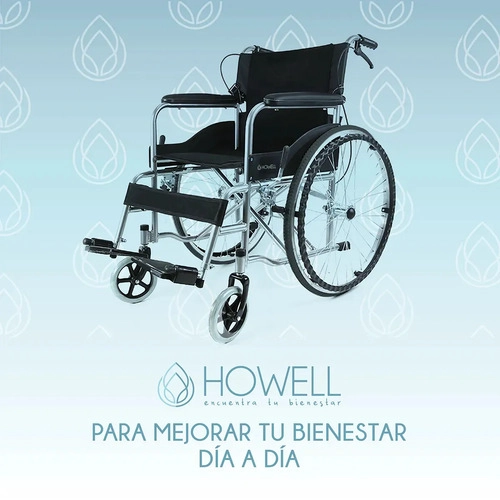 SILLA DE RUEDAS PLEGABLE HOWELL ALUMINIO 13KG ADULTO NEGRO - 10