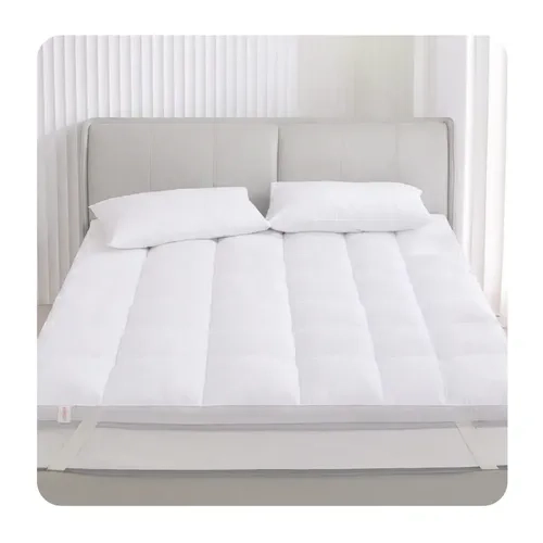 TOPPER CUBRE COLCHON KING HOMELY ACOLCHADO PREMIUM BLANCO BLANCO LISO KING - 1