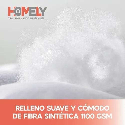 TOPPER CUBRE COLCHON KING HOMELY ACOLCHADO PREMIUM BLANCO BLANCO LISO KING - 3