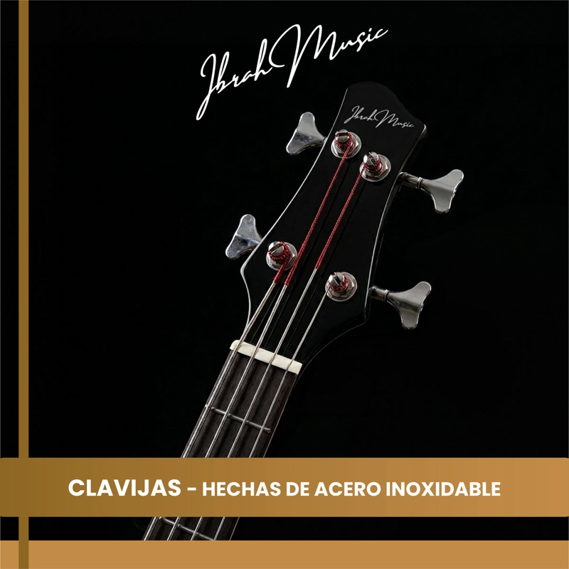 BAJO ELECTROACUSTICO IBRAH MUSIC 43 PULGADAS NEGRO PACK ACCESORIOS COMPLETO - 6