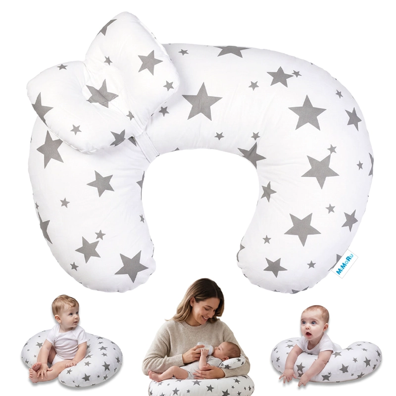 COJIN DE LACTANCIA MIMORU DISEÑO ESTRELLAS ALMOHADA EMBARAZO BEBE - 1