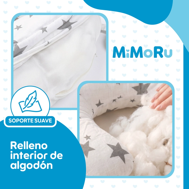 COJIN DE LACTANCIA MIMORU DISEÑO ESTRELLAS ALMOHADA EMBARAZO BEBE - 6