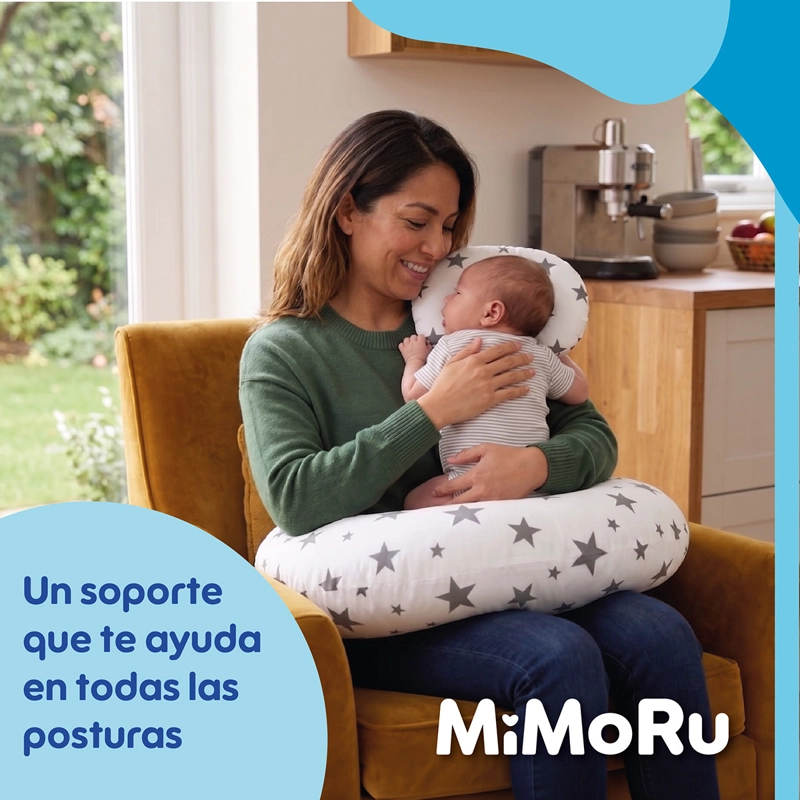 COJIN DE LACTANCIA MIMORU DISEÑO ESTRELLAS ALMOHADA EMBARAZO BEBE - 7