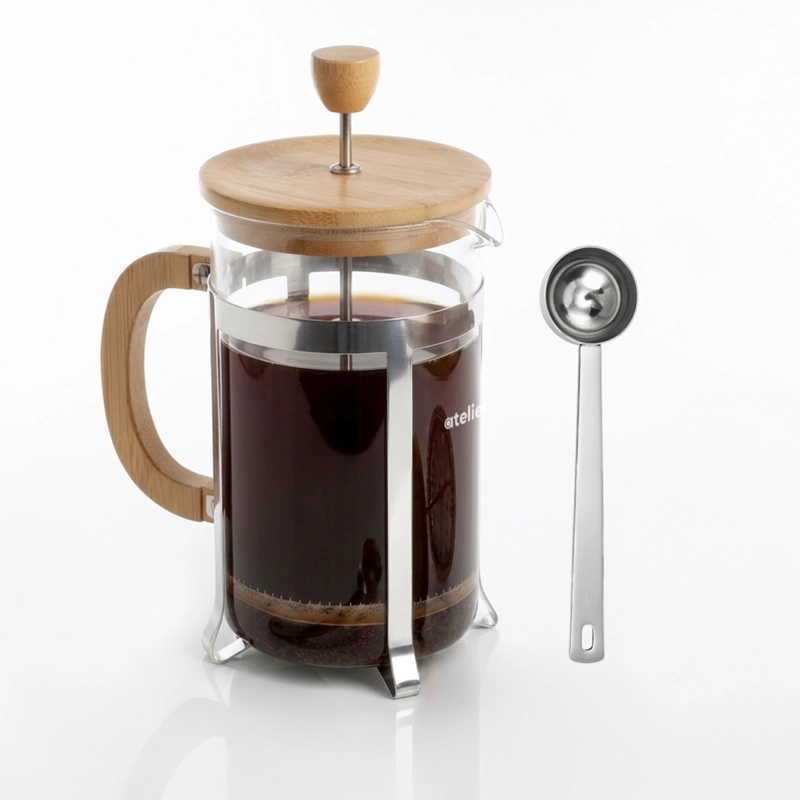 CAFETERA FRANCESA ATELIER 600ML JARRA DE VIDRIO CON DOSIFICADOR PRENSA EMBOLO FILTRO - 1