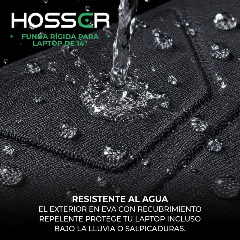 FUNDA LAPTOP HARDCASE 14 PULGADAS HOSSER RIGIDA PROTECTORA - 7