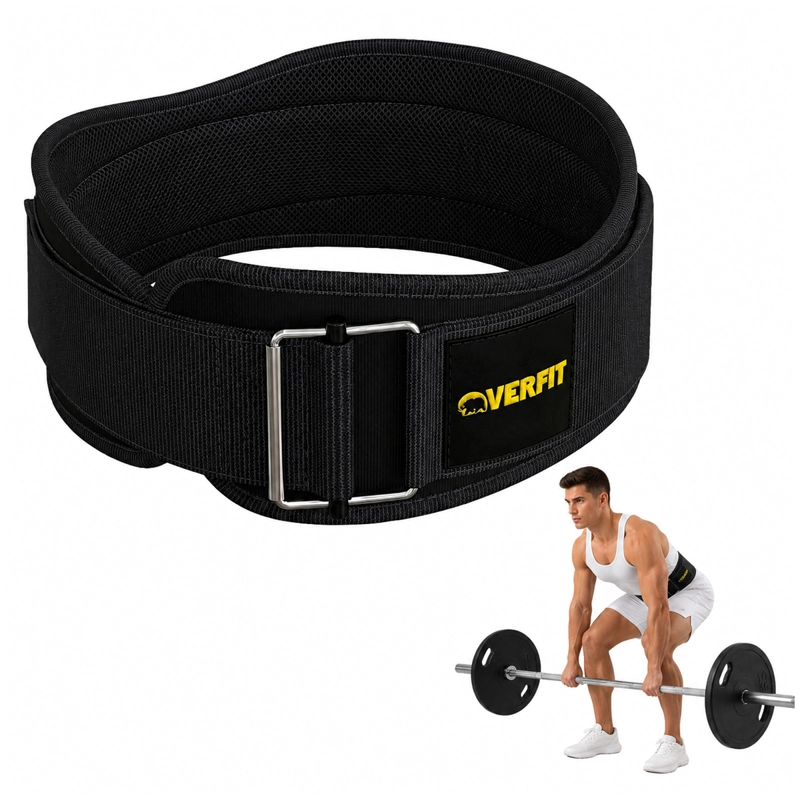 CINTURON LEVANTAMIENTO PESAS GYM OVERFIT LUMBAR CROSSFIT - 1