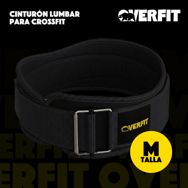CINTURON LEVANTAMIENTO PESAS GYM OVERFIT LUMBAR CROSSFIT - 2