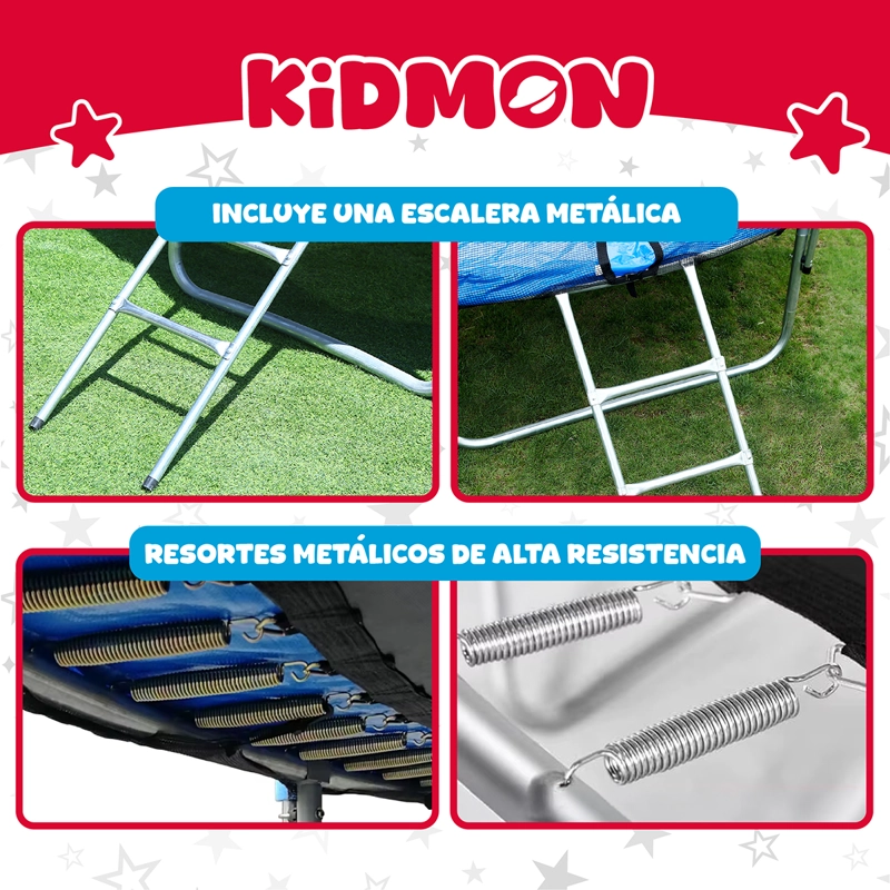 Cama Elastica Trampolin Para Ninos 4.3 Metros Kidmon Cama Saltarina 14ft - 6
