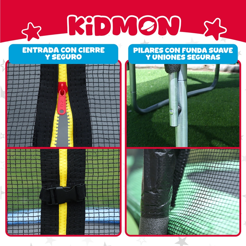 Cama Elastica Trampolin Para Ninos 4.3 Metros Kidmon Cama Saltarina 14ft - 7