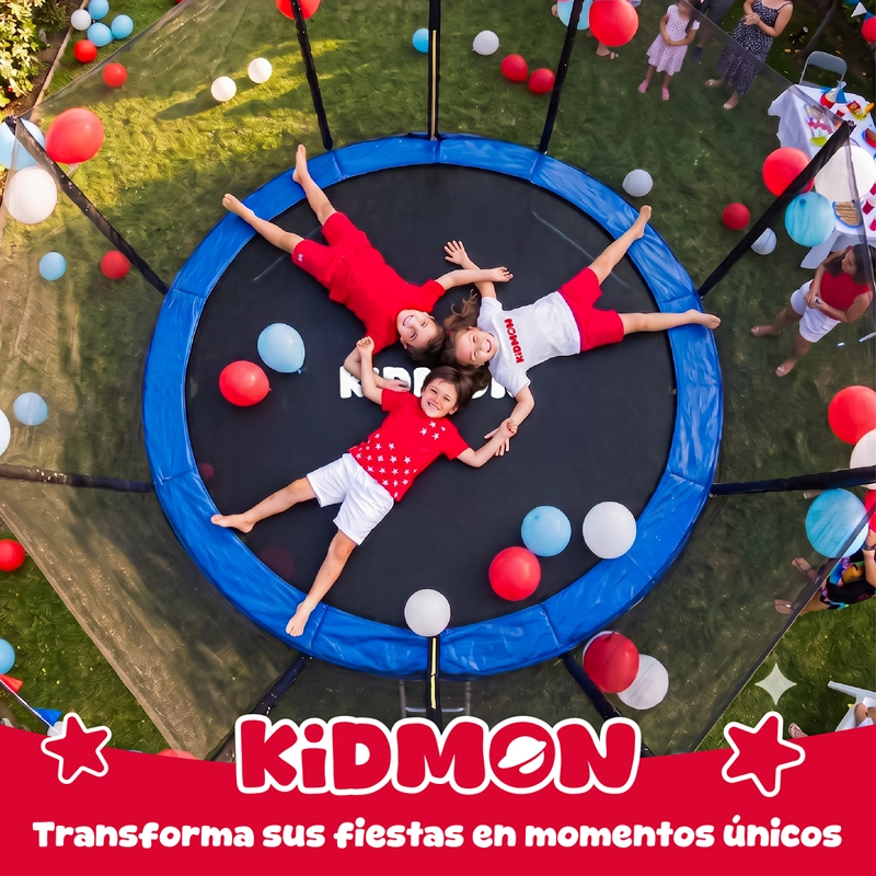 Cama Elastica Trampolin Para Ninos 4.3 Metros Kidmon Cama Saltarina 14ft - 8