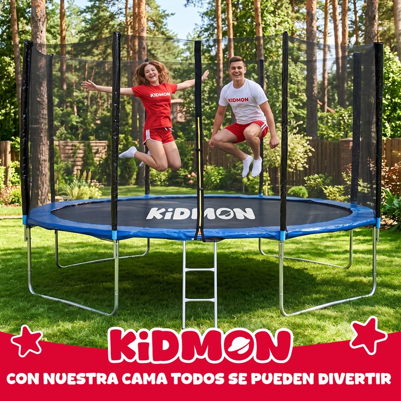 Cama Elastica Trampolin Para Ninos 4.3 Metros Kidmon Cama Saltarina 14ft - 9
