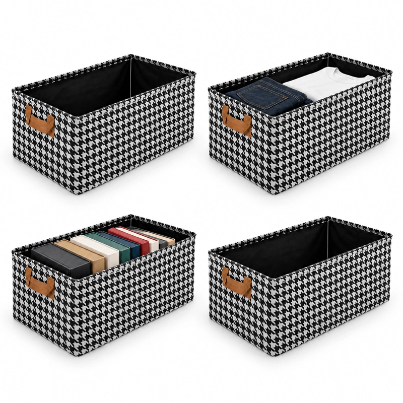 CAJAS ORGANIZADORAS PLEGABLE HOMELY ALMACENAMIENTO ASA SET 4 - 1